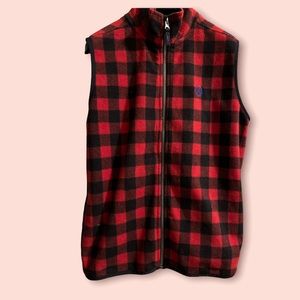 Chaps plaid vest
